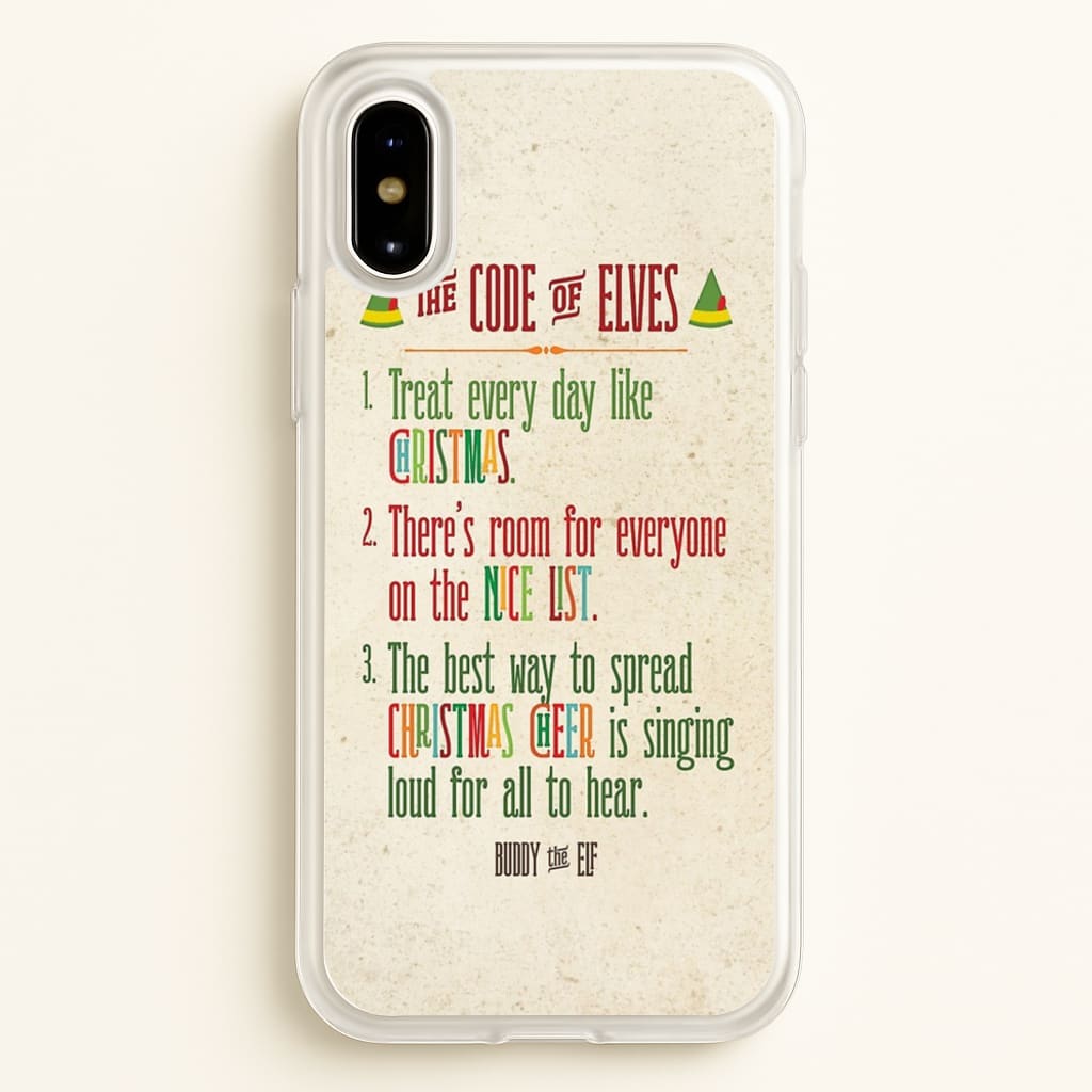The Elf Code - Elf - Christmas Phone Case for iPhone X / XS