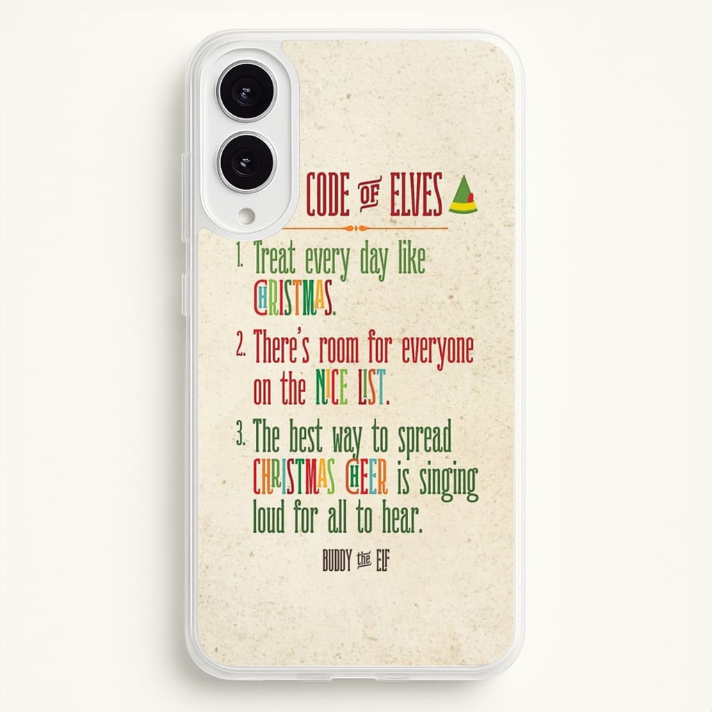 The Elf Code - Elf - Christmas Phone Case for Galaxy S25 Edge