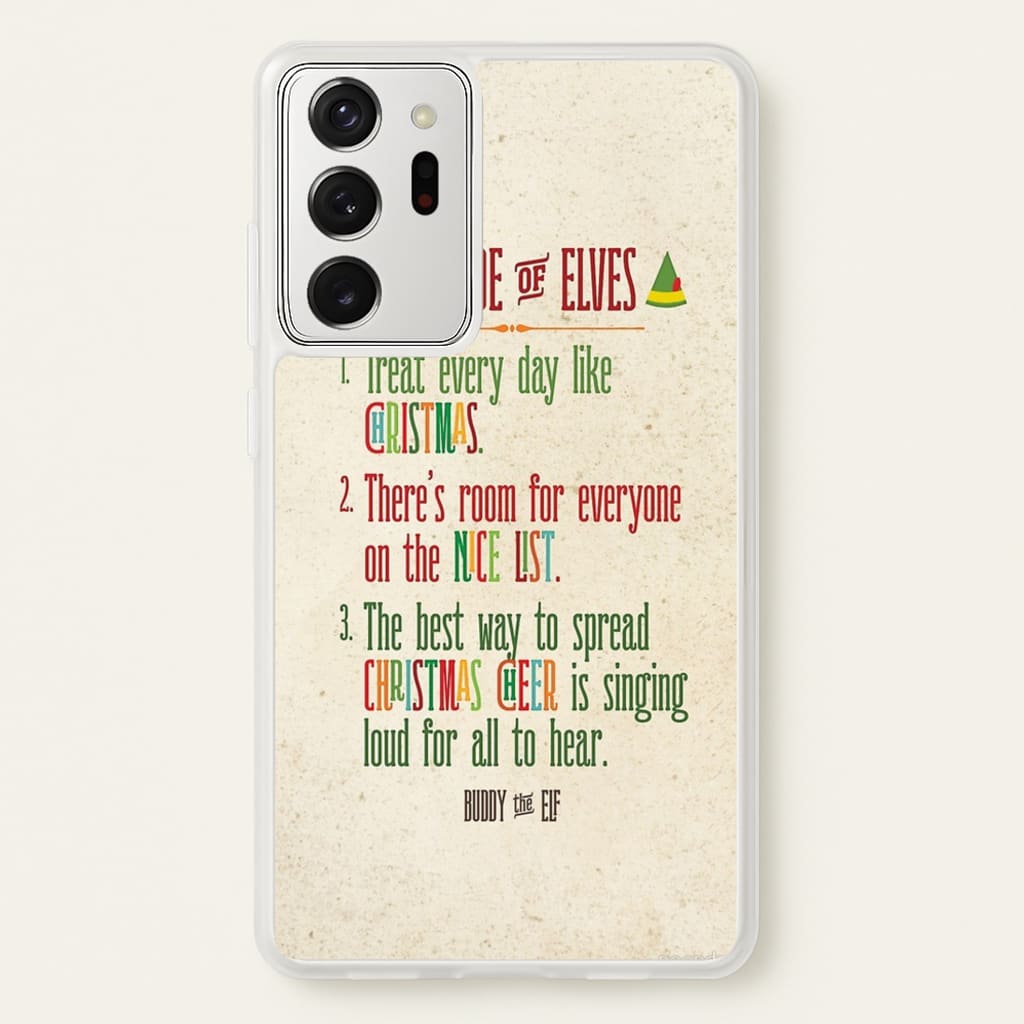 The Elf Code - Elf - Christmas Phone Case for Galaxy Note 20 Ultra