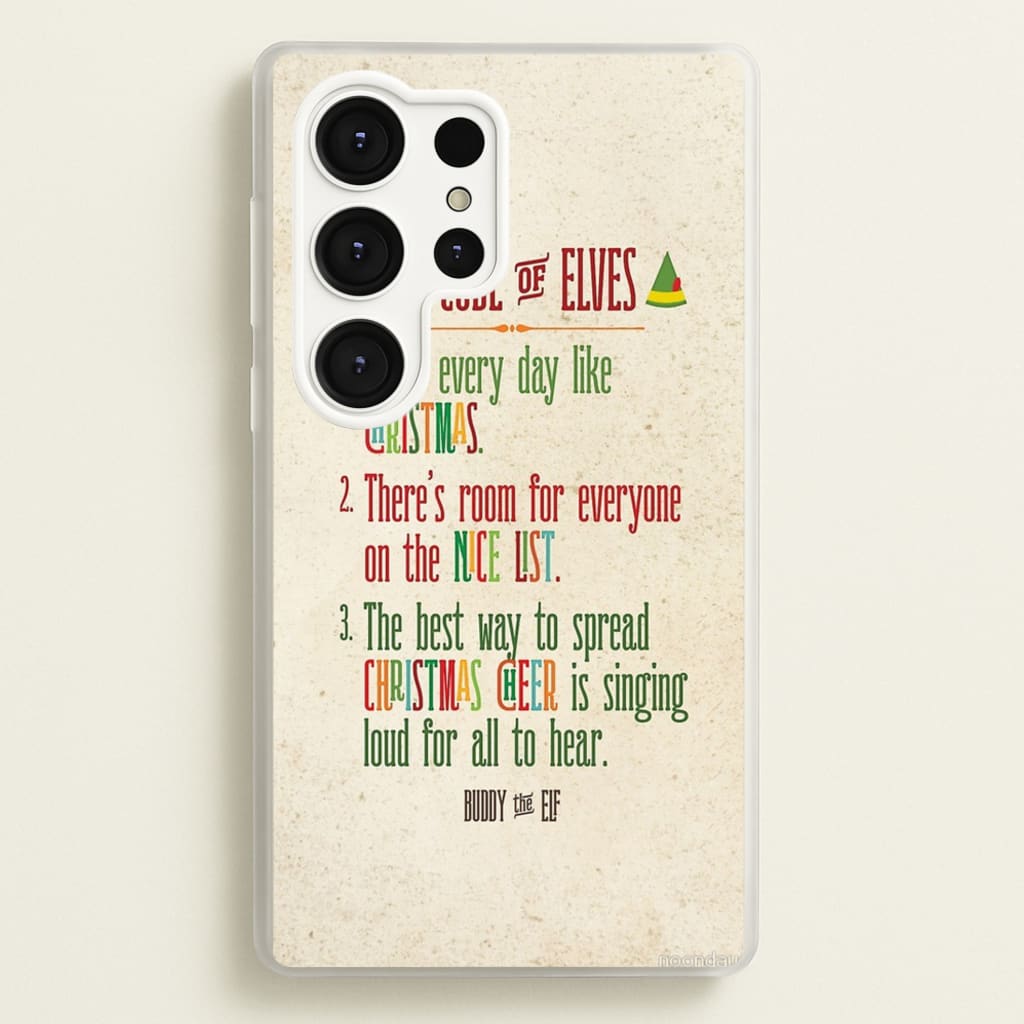 The Elf Code - Elf - Christmas Phone Case for Galaxy S25 Ultra