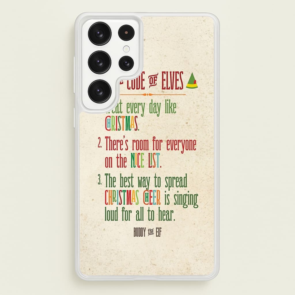 The Elf Code - Elf - Christmas Phone Case for Galaxy S22 Ultra