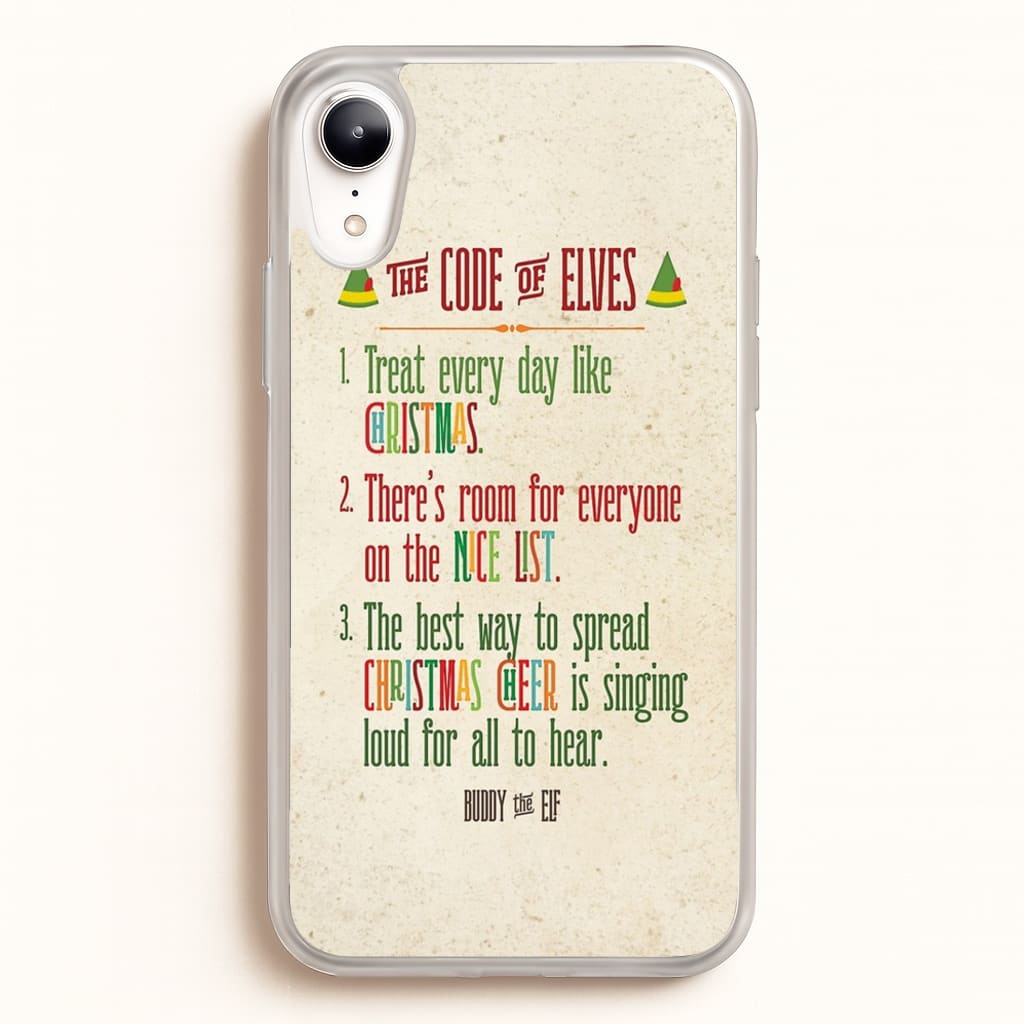 The Elf Code - Elf - Christmas Phone Case for iPhone XR
