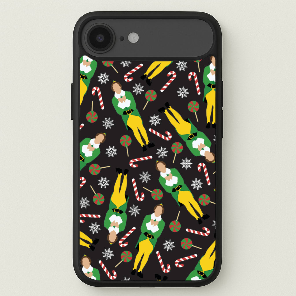 Elf Candy Cane Pattern Phone Case for iPhone 17 Air
