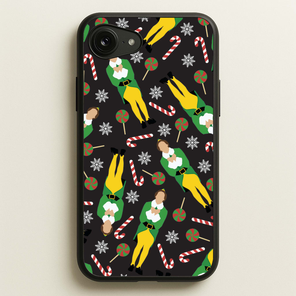 Elf Candy Cane Pattern - Elf Phone Case for iPhone 16e