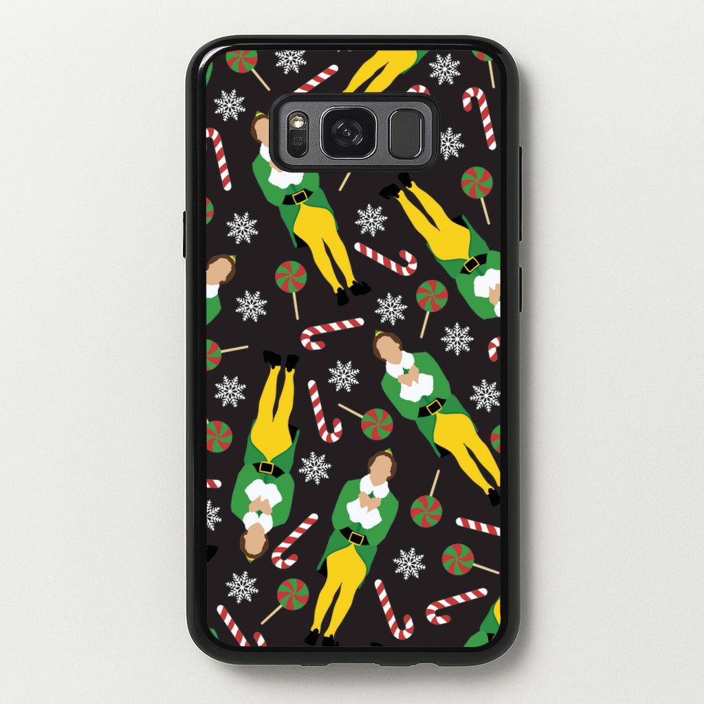 Elf Candy Cane Pattern - Elf Phone Case for Galaxy S8 Plus