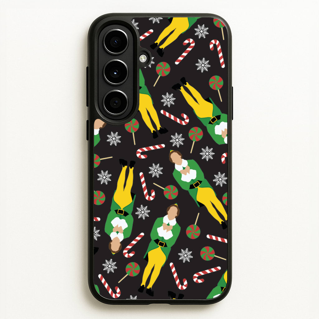 Elf Candy Cane Pattern - Elf Phone Case for Galaxy A56