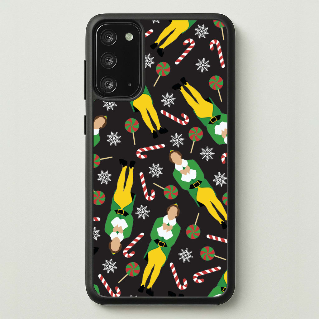 Elf Candy Cane Pattern - Elf Phone Case for Galaxy Note 20