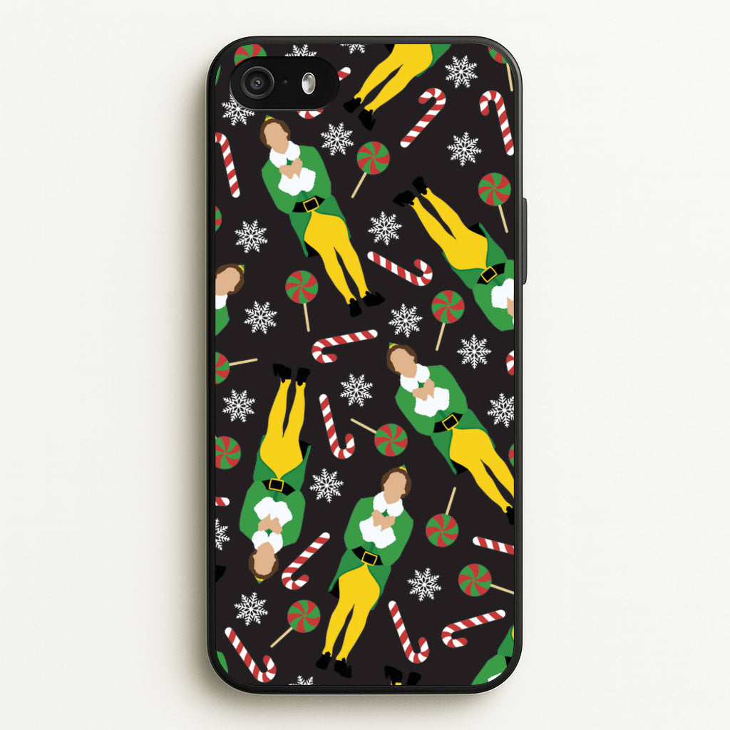 Elf Candy Cane Pattern - Elf Phone Case for iPhone 5 / 5s / SE 2016