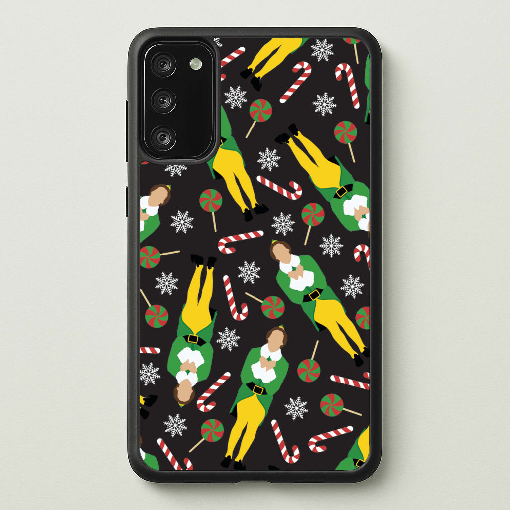 Elf Candy Cane Pattern - Elf Phone Case for Galaxy A41