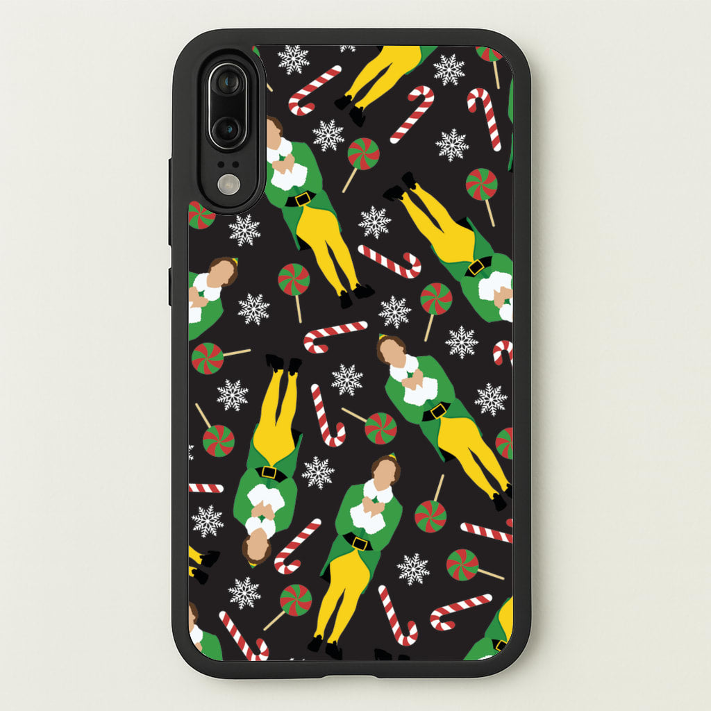 Elf Candy Cane Pattern - Elf Phone Case for Huawei P20