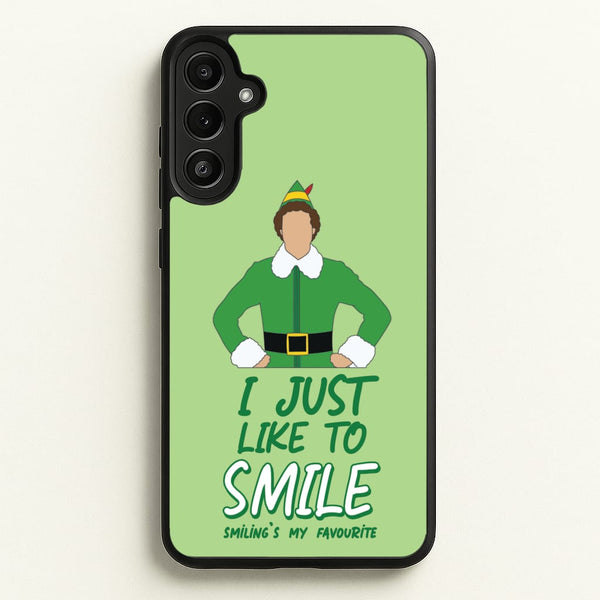 I Just Like To Smile - Elf Phone Case for Galaxy A34