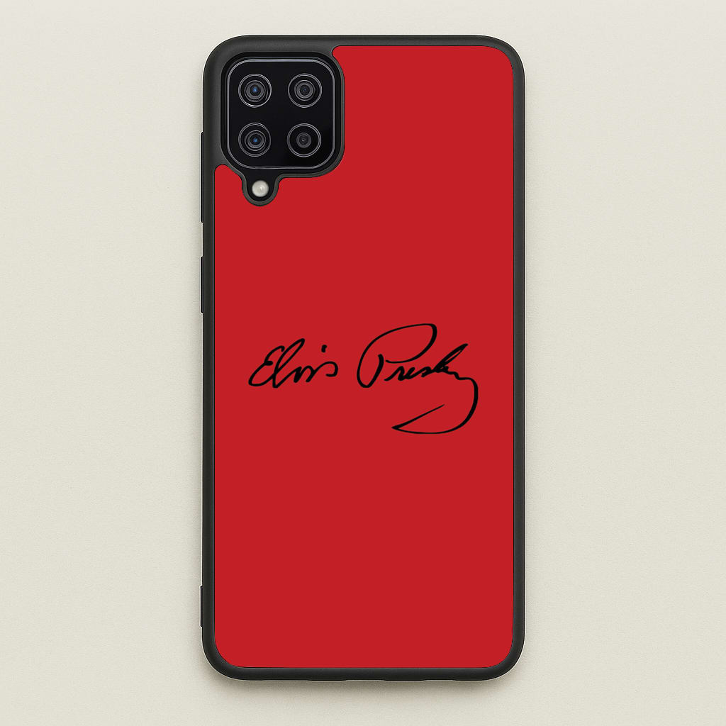 Signature - Elvis Phone Case for Galaxy A12