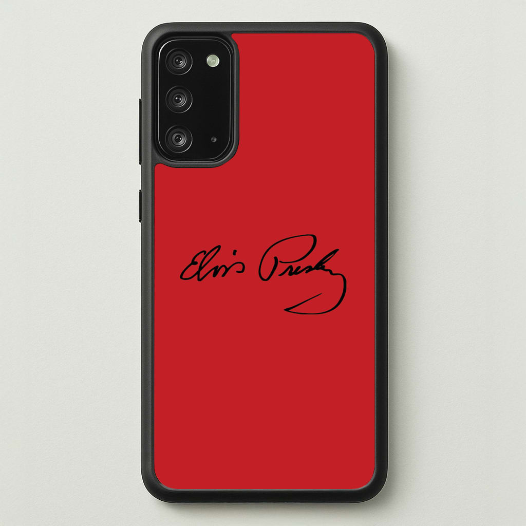 Signature - Elvis Phone Case for Galaxy Note 20