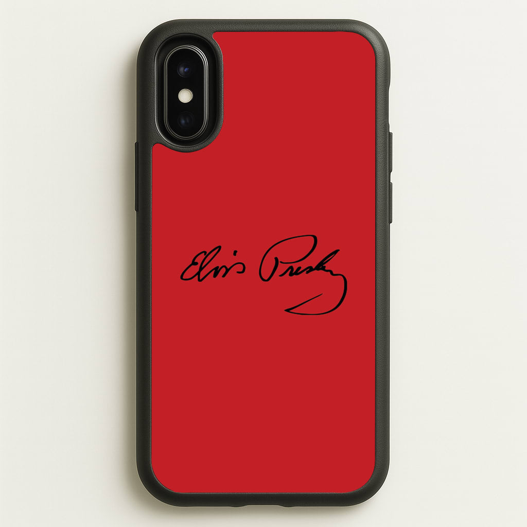 Signature - Elvis Phone Case for iPhone X / XS