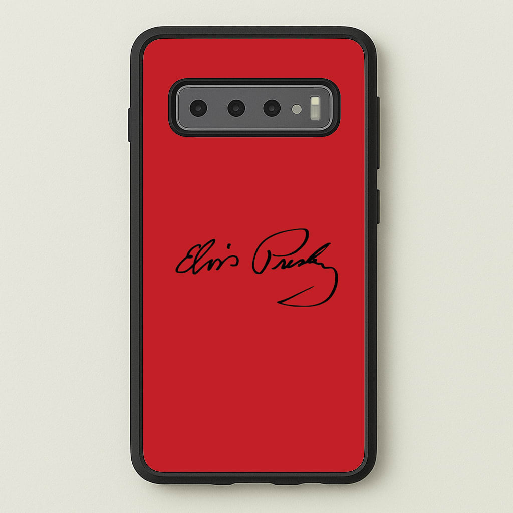 Signature - Elvis Phone Case for Galaxy S10