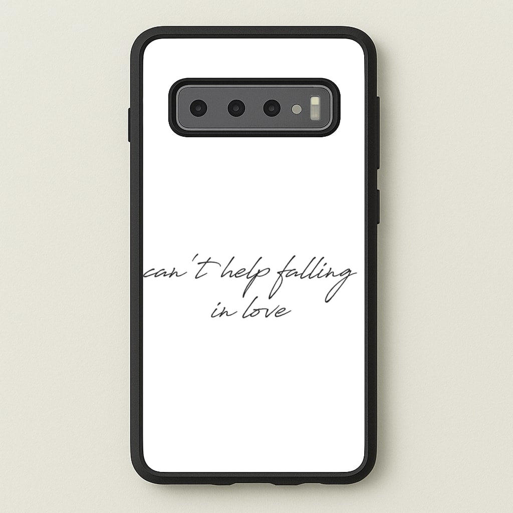 Can't Help Falling In Love - Elvis Phone Case for Galaxy S10