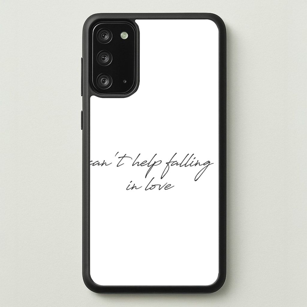 Can't Help Falling In Love - Elvis Phone Case for Galaxy Note 20