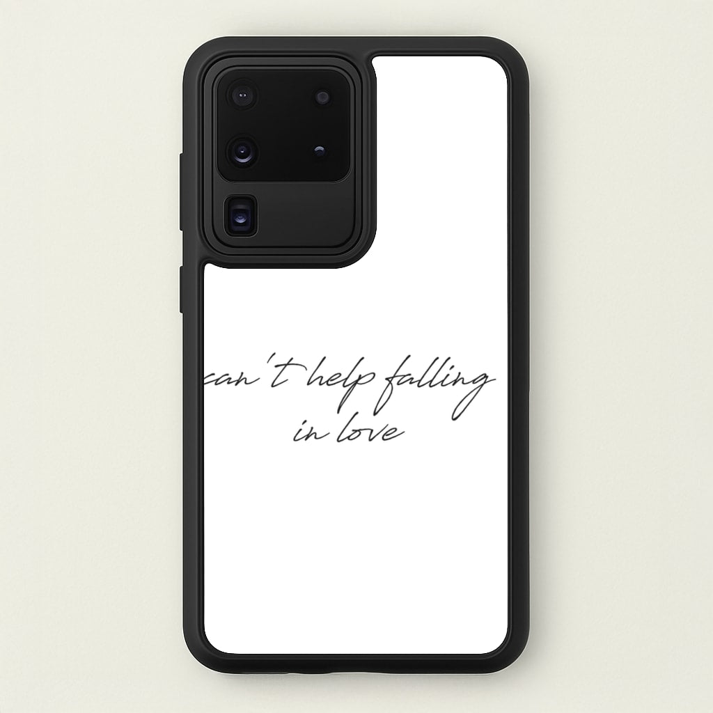 Can't Help Falling In Love - Elvis Phone Case for Galaxy S20 Ultra