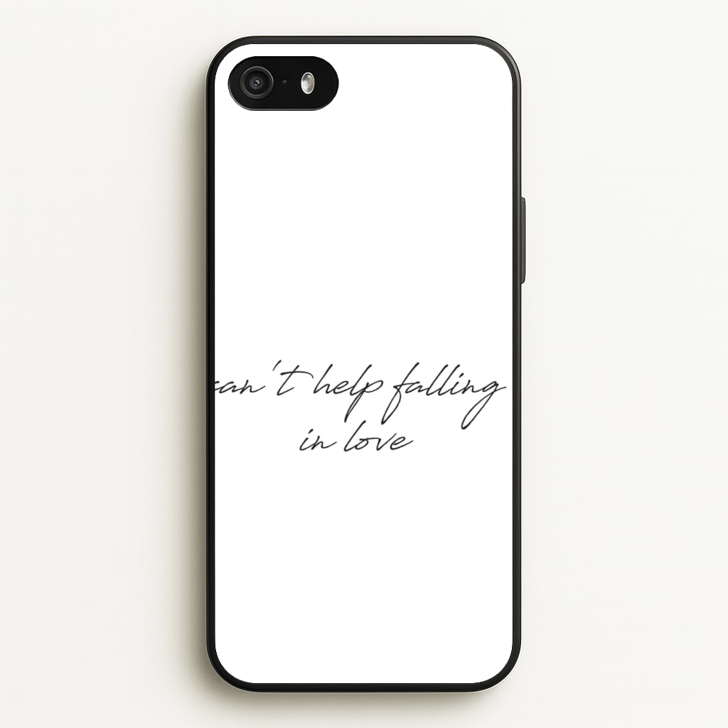 Can't Help Falling In Love - Elvis Phone Case for iPhone 5 / 5s / SE 2016