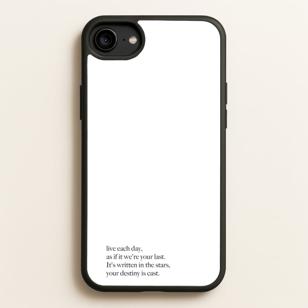 Live Each Day As If It We're Your Last - Elvis Phone Case for iPhone 6 / 7 / 8 / SE