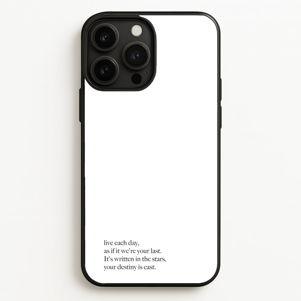 Live Each Day As If It We're Your Last - Elvis Phone Case for iPhone 13 Pro Max