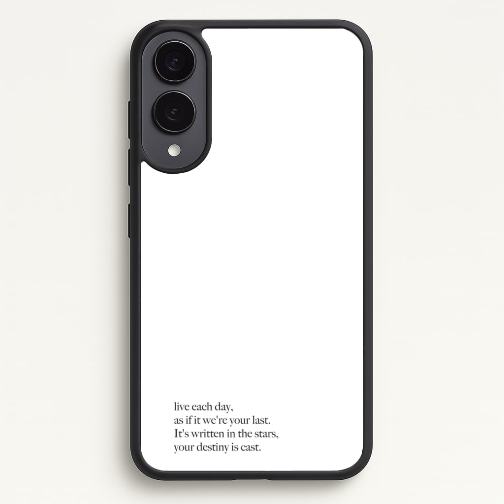 Live Each Day As If It We're Your Last - Elvis Phone Case for Galaxy S25 Edge