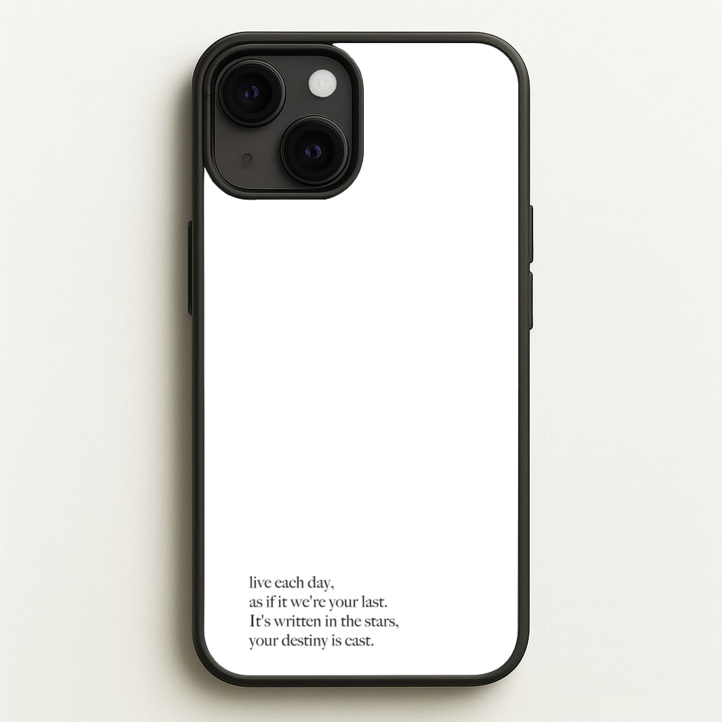Live Each Day As If It We're Your Last - Elvis Phone Case for iPhone 13