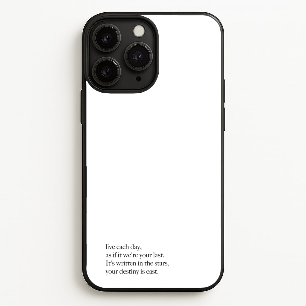 Live Each Day As If It We're Your Last - Elvis Phone Case for iPhone 11 Pro Max