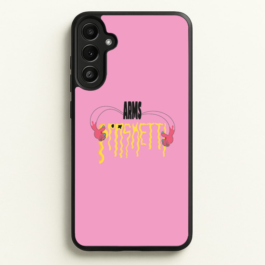 Arms Spaghetti - Pink - Eminem Phone Case for Galaxy A34