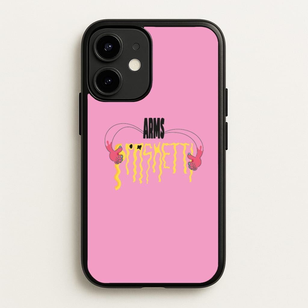 Arms Spaghetti - Pink - Eminem Phone Case for iPhone 12 / 12 Pro
