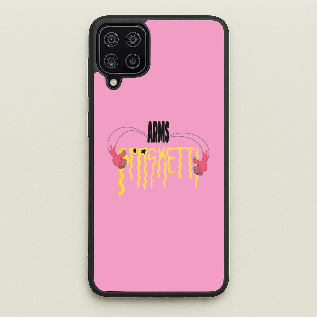 Arms Spaghetti - Pink - Eminem Phone Case for Galaxy A12