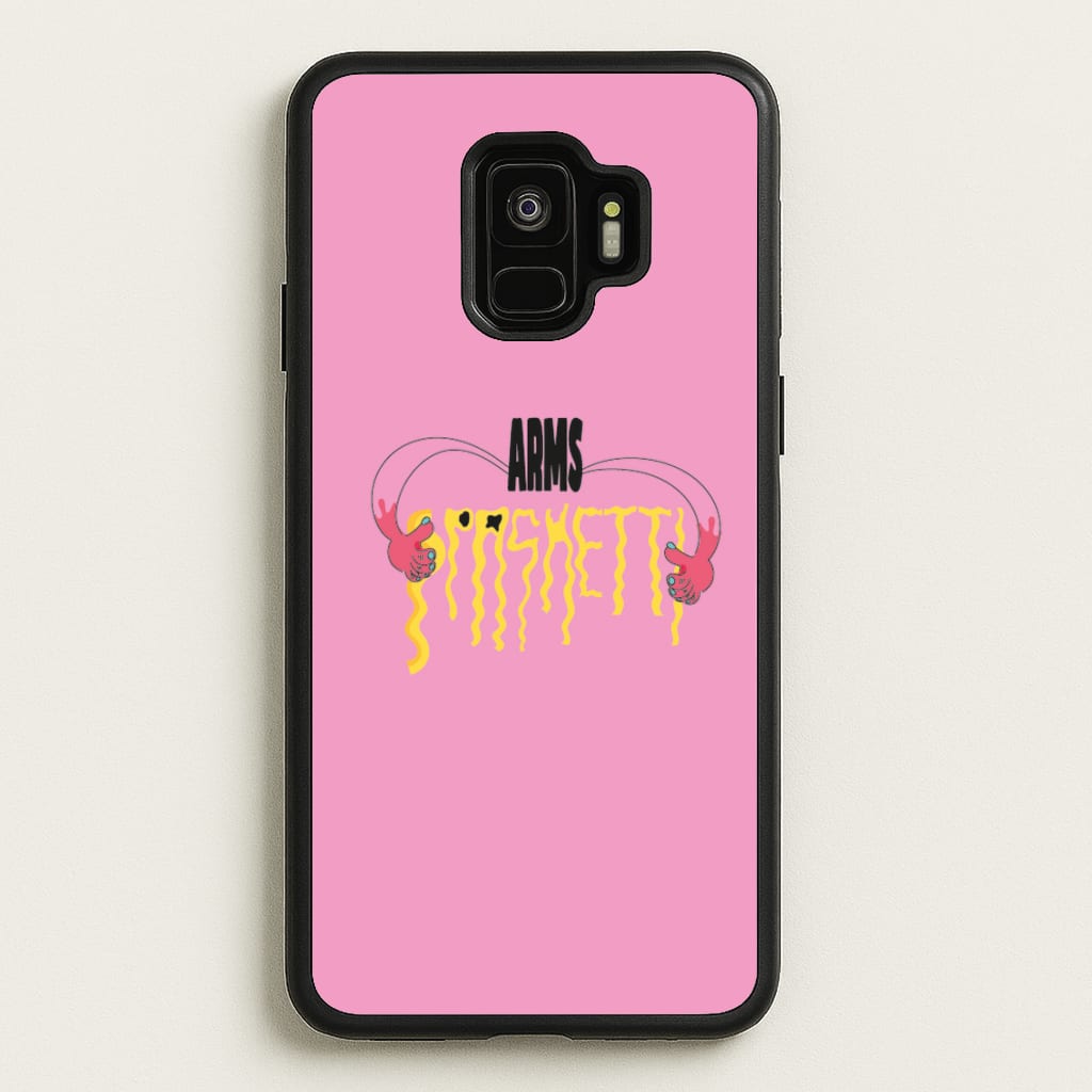 Arms Spaghetti - Pink - Eminem Phone Case for Galaxy S9