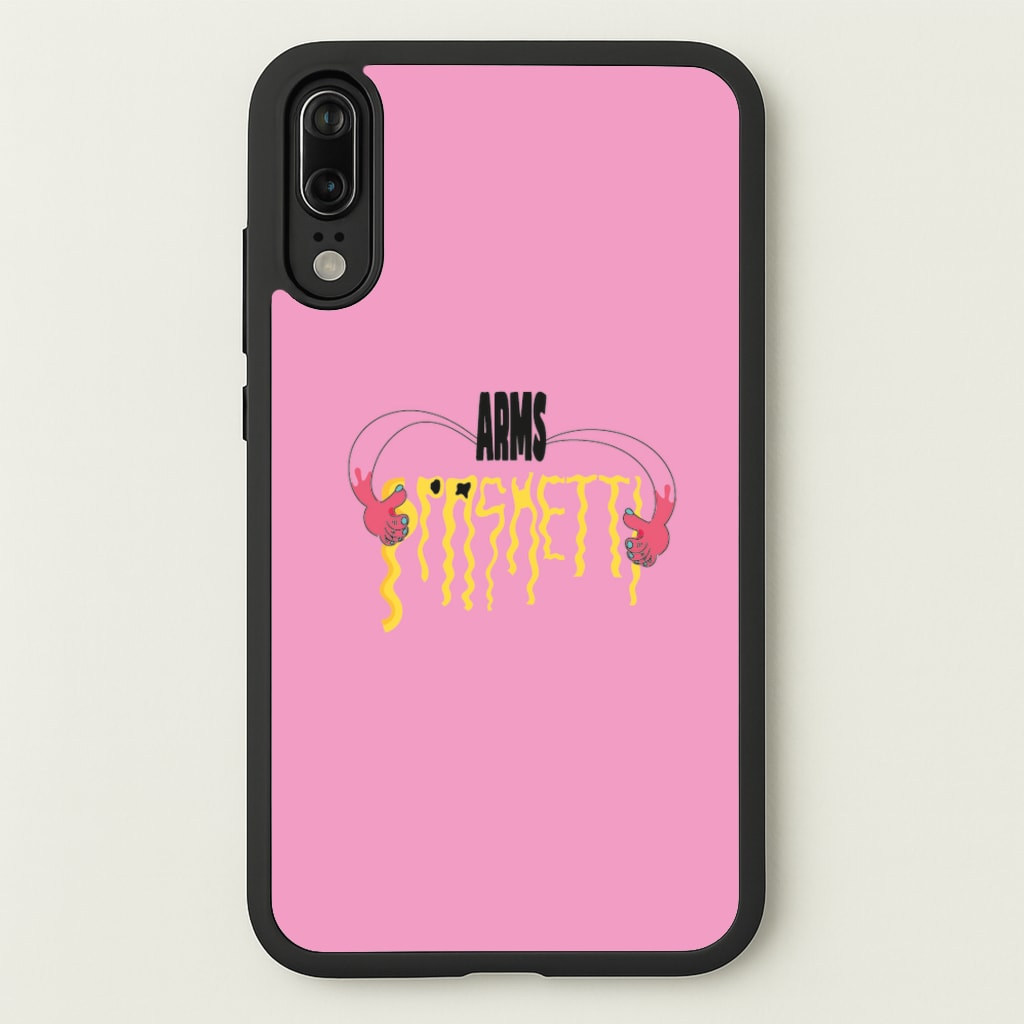 Arms Spaghetti - Pink - Eminem Phone Case for Huawei P20
