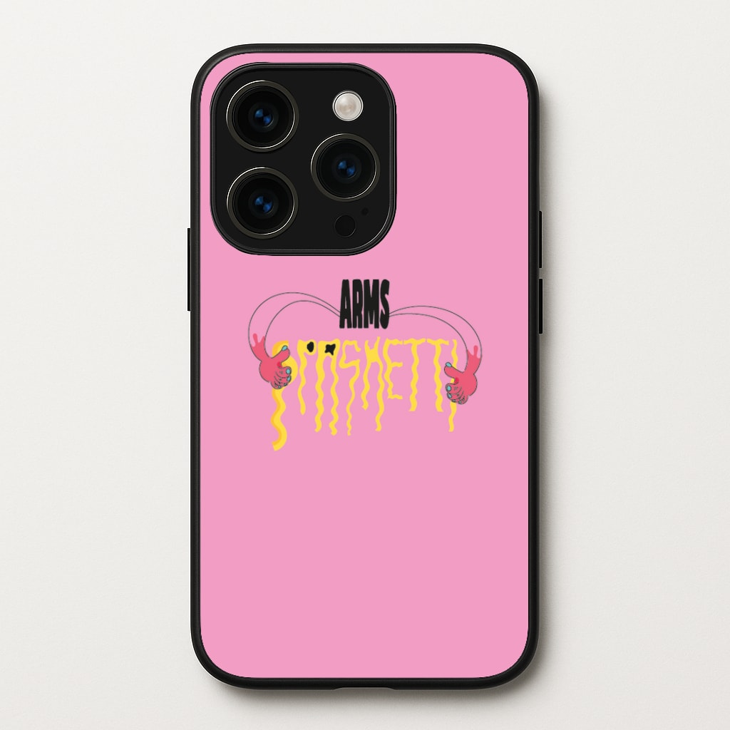 Arms Spaghetti - Pink - Eminem Phone Case for iPhone 14 Pro