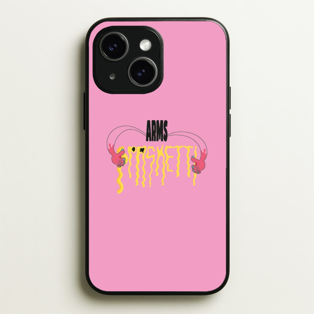 Arms Spaghetti - Pink - Eminem Phone Case for iPhone 15