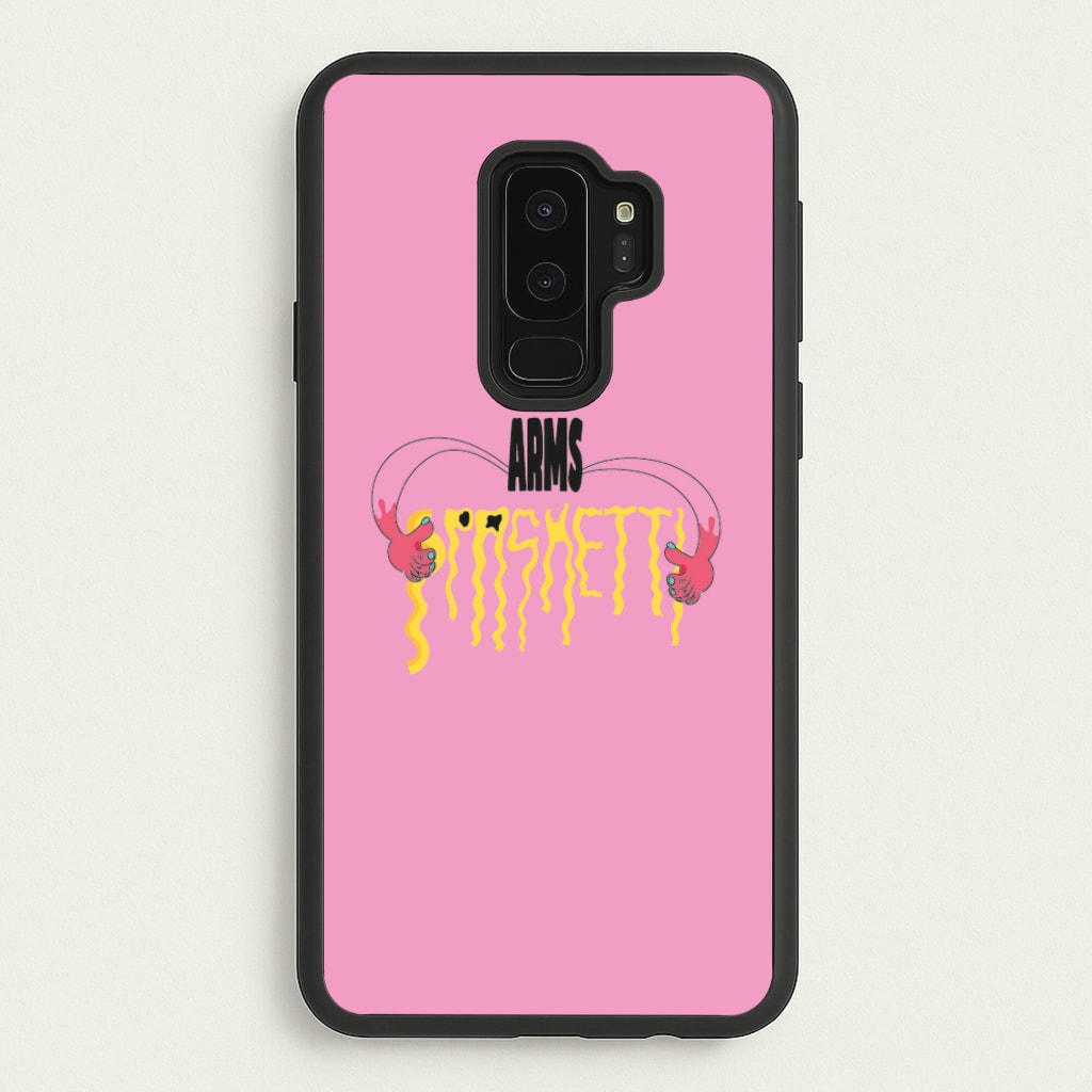 Arms Spaghetti - Pink - Eminem Phone Case for Galaxy S9 Plus