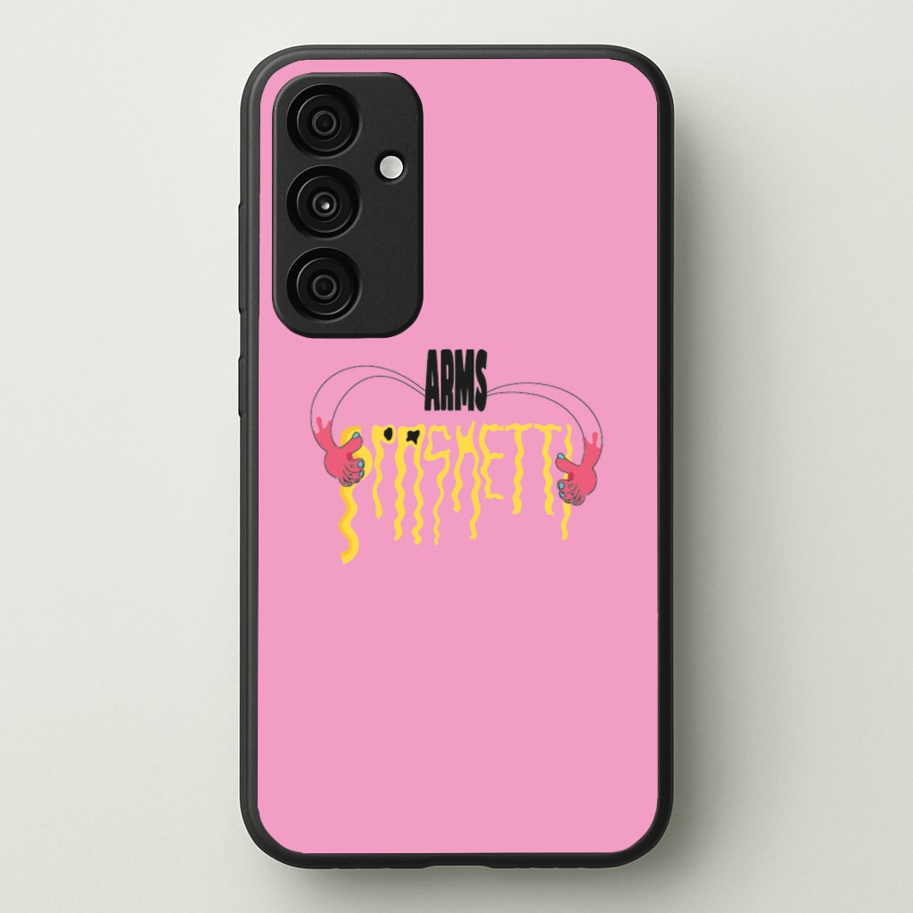 Arms Spaghetti - Pink - Eminem Phone Case for Galaxy A55