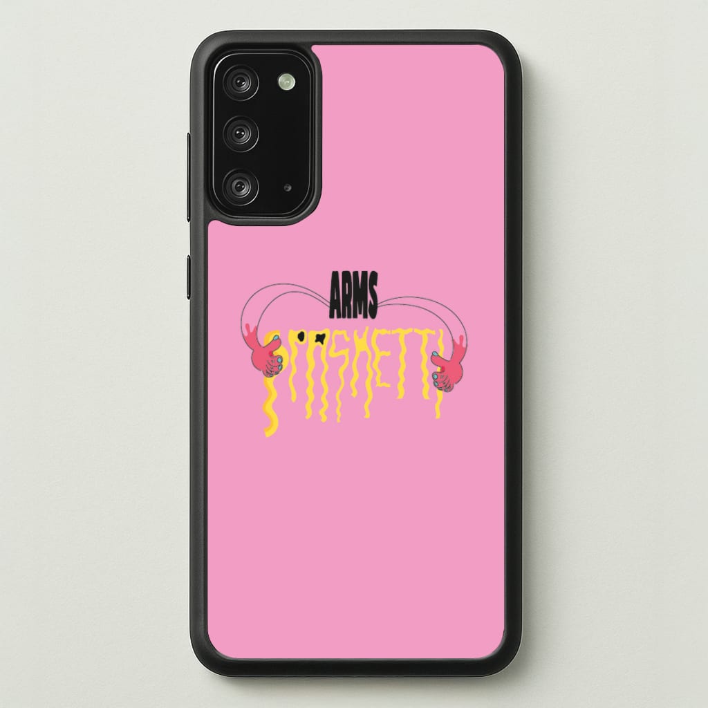 Arms Spaghetti - Pink - Eminem Phone Case for Galaxy Note 20