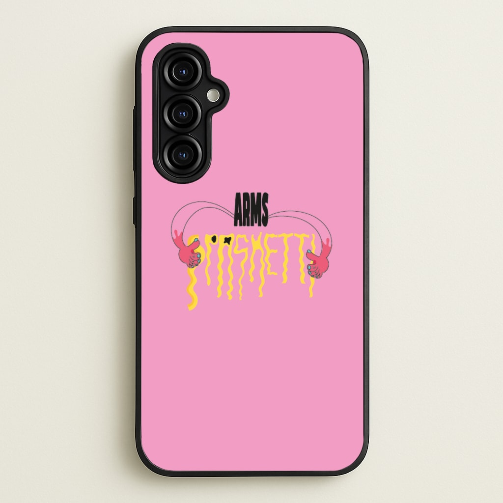 Arms Spaghetti - Pink - Eminem Phone Case for Galaxy A54