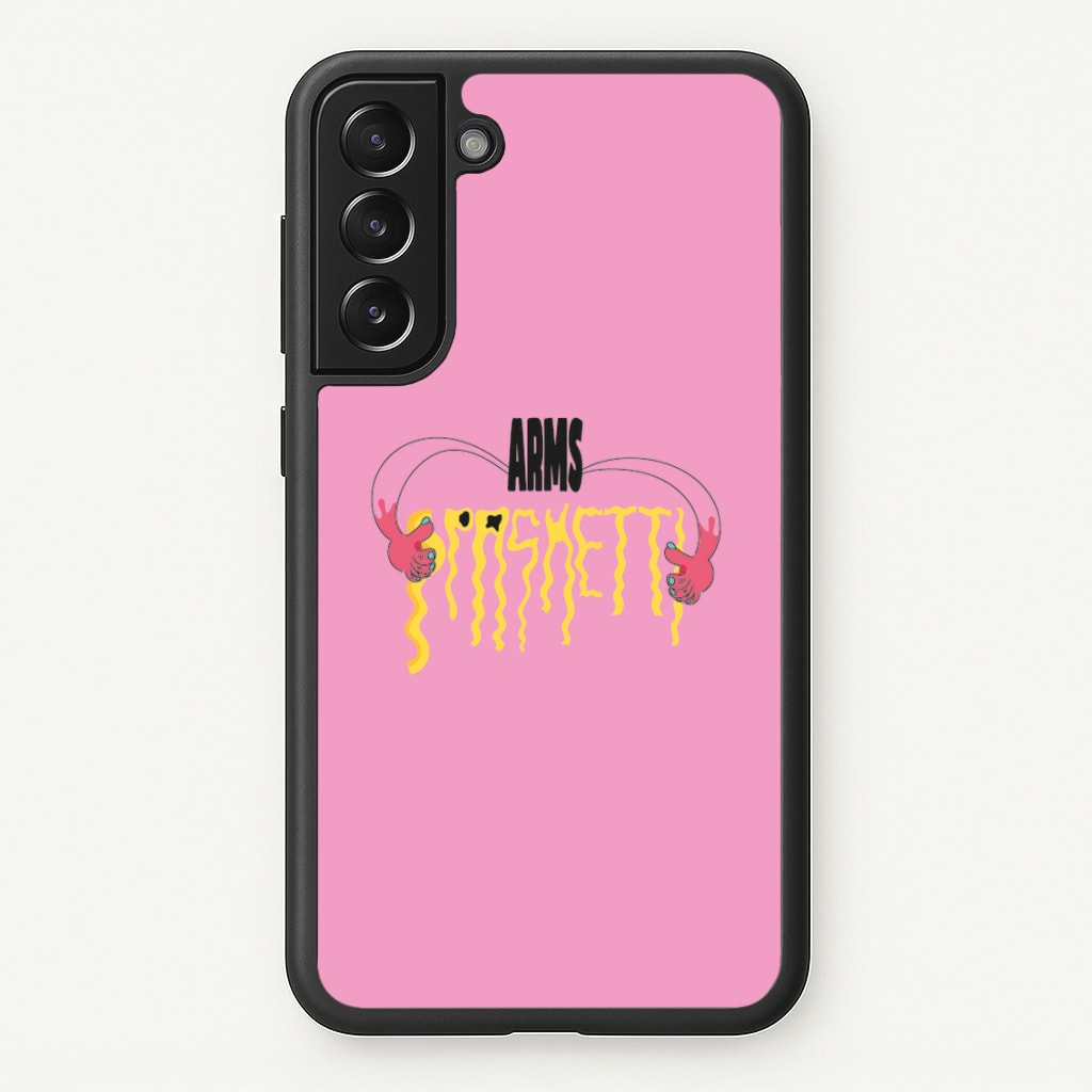 Arms Spaghetti - Pink - Eminem Phone Case for Galaxy S21FE