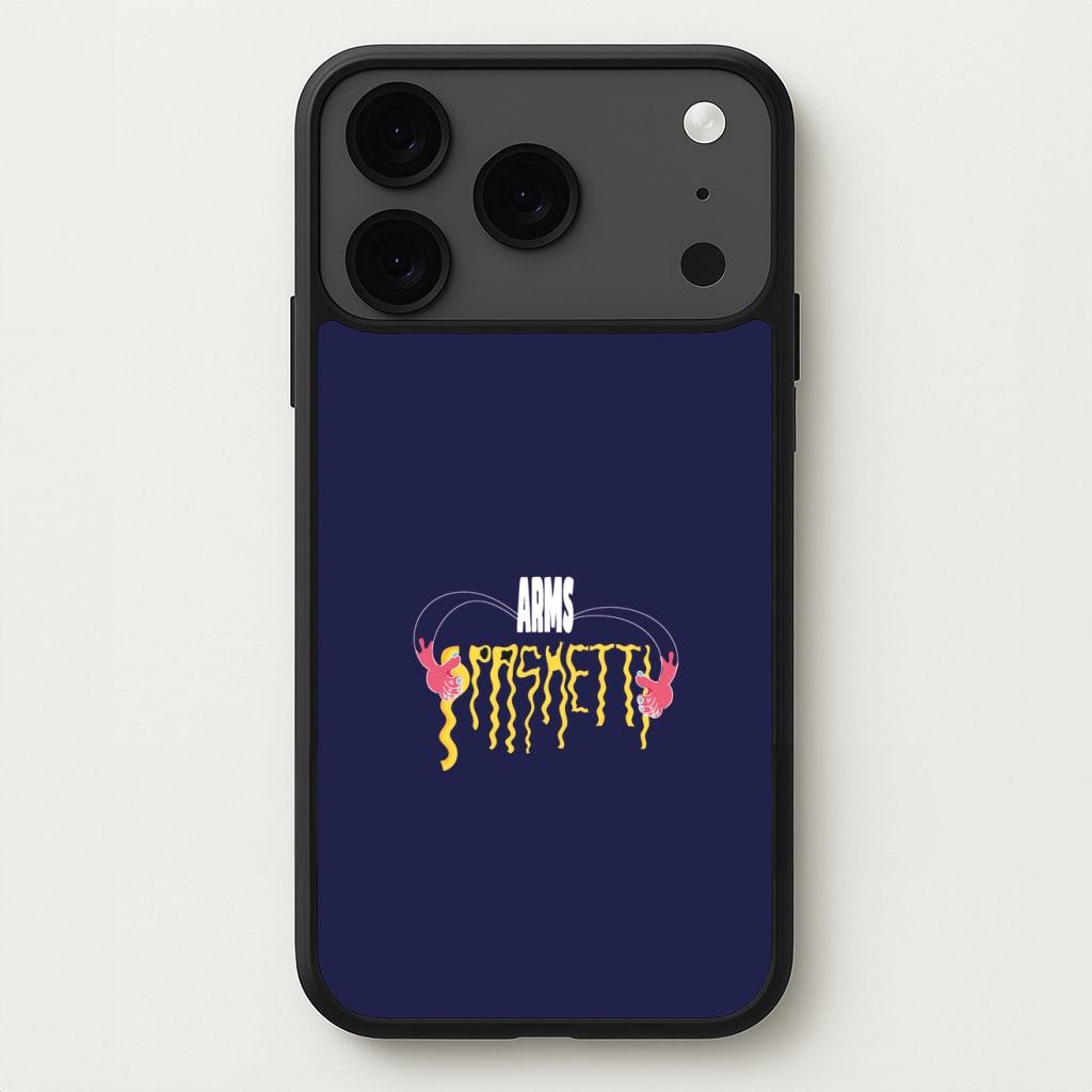 Arms Spaghetti - Dark Blue Phone Case for iPhone 17 Pro Max