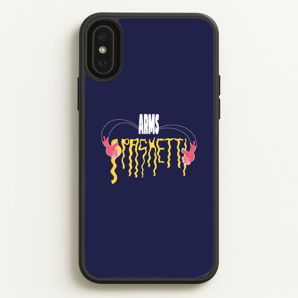 Arms Spaghetti - Dark Blue - Eminem Phone Case for iPhone XS Max