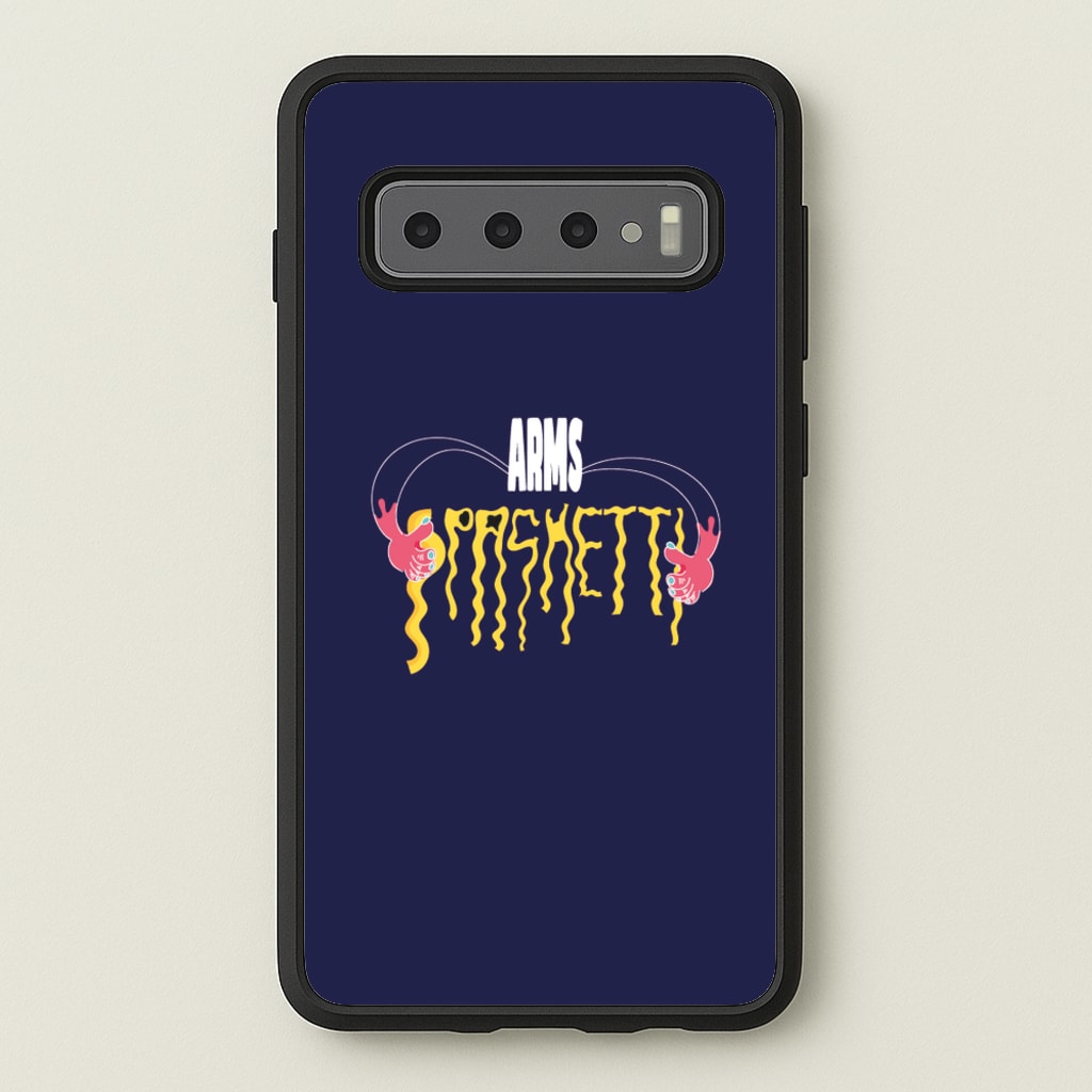 Arms Spaghetti - Dark Blue - Eminem Phone Case for Galaxy S10