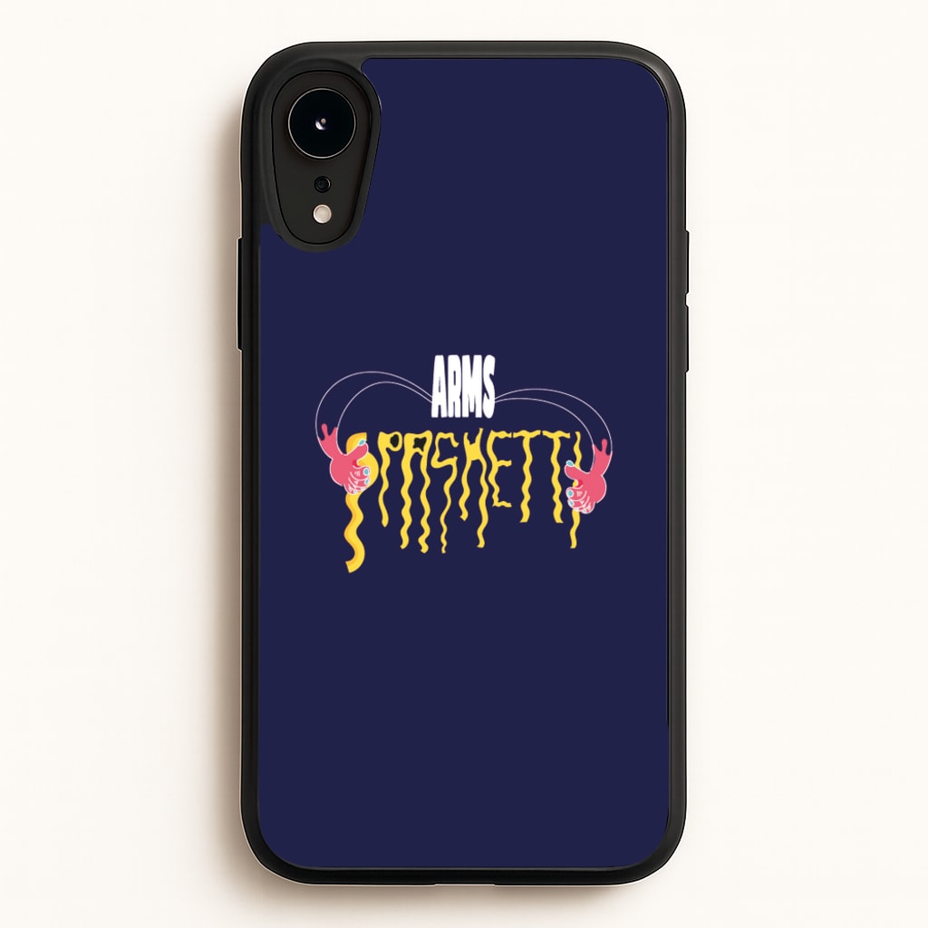 Arms Spaghetti - Dark Blue - Eminem Phone Case for iPhone XR