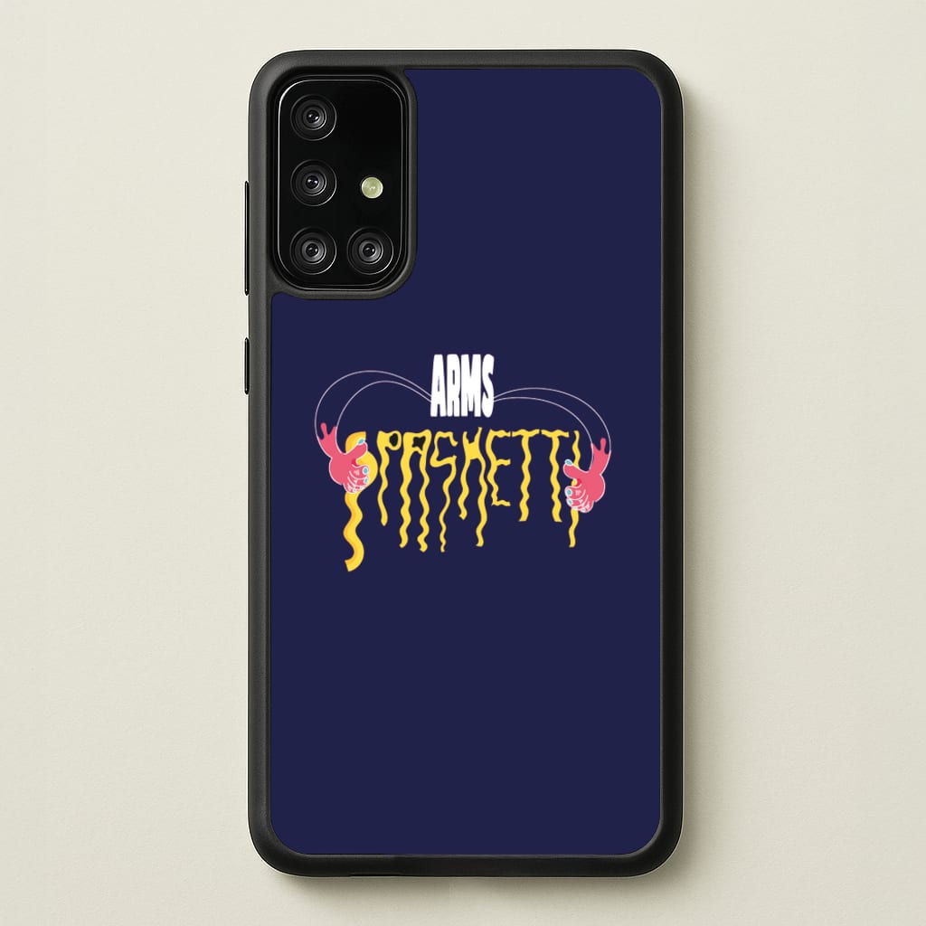Arms Spaghetti - Dark Blue - Eminem Phone Case for Galaxy A71