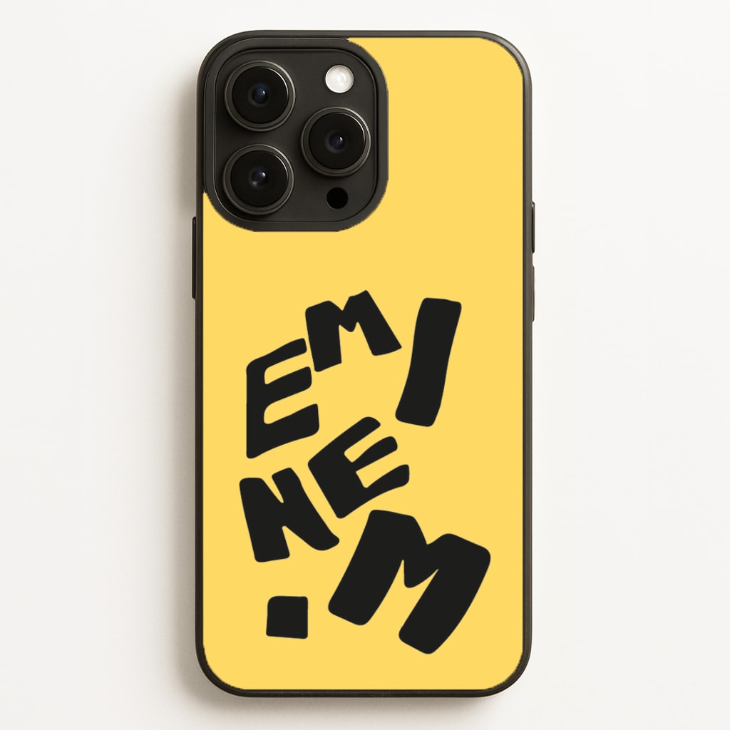 Text - Eminem Phone Case for iPhone 16 Pro Max