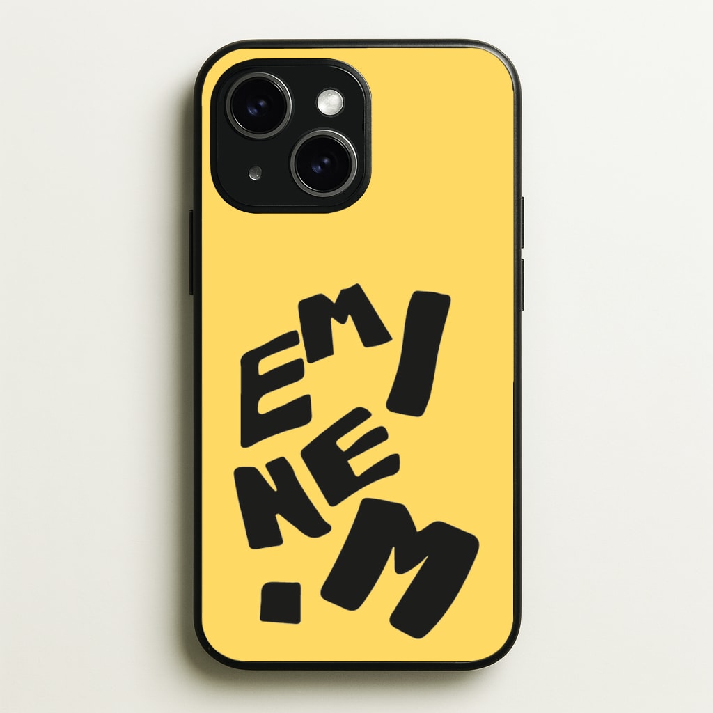 Text - Eminem Phone Case for iPhone 15