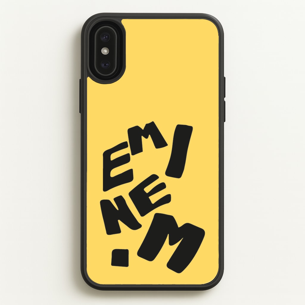 Text - Eminem Phone Case for iPhone XS Max