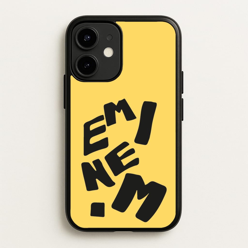 Text - Eminem Phone Case for iPhone 12 / 12 Pro