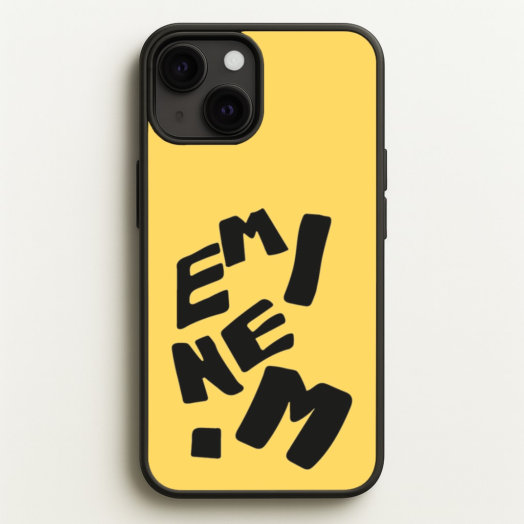 Text - Eminem Phone Case for iPhone 13 Mini